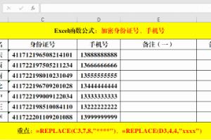 身份证号、手机号加密等实用技巧解读，干货哦！.