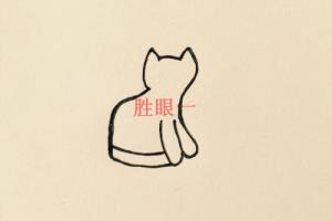 怎样画小猫跟毛线？.