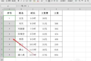 wps表格如何给数字前面批量加上汉字.