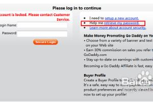 【图文】最新godaddy账户找回密码教程.